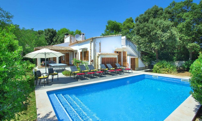 Cala San Vicente Villa | Villa Pi Tort, 4 dormitorios, con piscina y barbacoa privada, Cala San Vicente