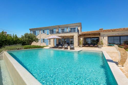 Bale Villa | Villa Plava with Panoramic Seaview and big pool