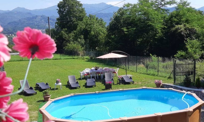 Gallicano Villa | Zia Iole - Villa Piscina privada, vistas a la montaña