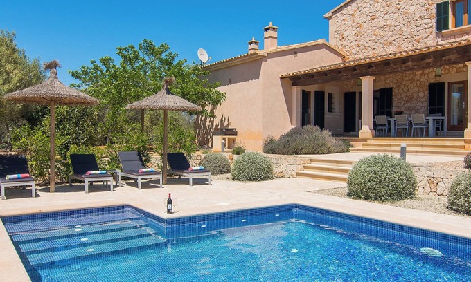 Ses Salines Villa | Villa Sa Pleta Petita con vistas a la montaña, piscina y Wi-Fi