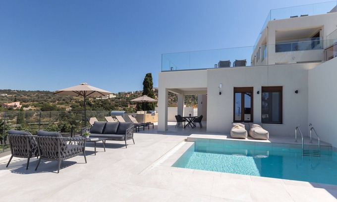 Rethymno Villa | Villa Santa Eirini 3 - With Heated Pool