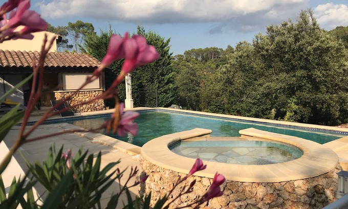 Le Thoronet Villa | Villa para 6 y dependencias para 2, hermosa piscina, vista abierta