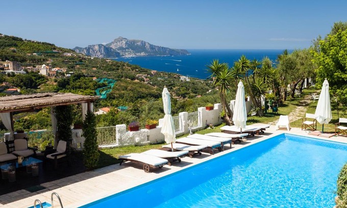 Schiazzano Villa | Villa Sole di Capri - Vista Mare