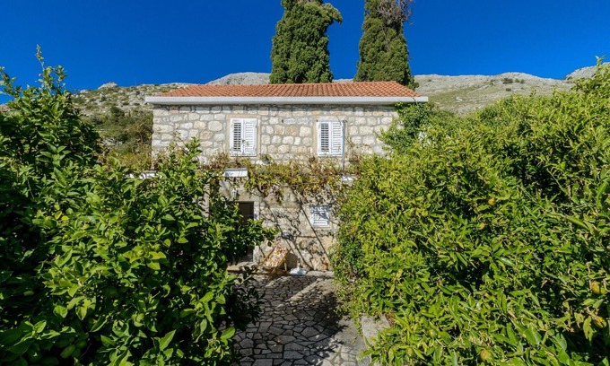 Zupa dubrovacka Villa | Villa Soline - Apartamento de dos habitaciones con terraza y vista al mar
