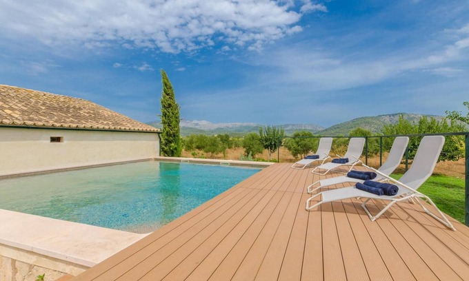 Sa Pobla Villa | Villa 'Son Sabater Es Moli Nou' con piscina privada, terraza privada y Wi-Fi