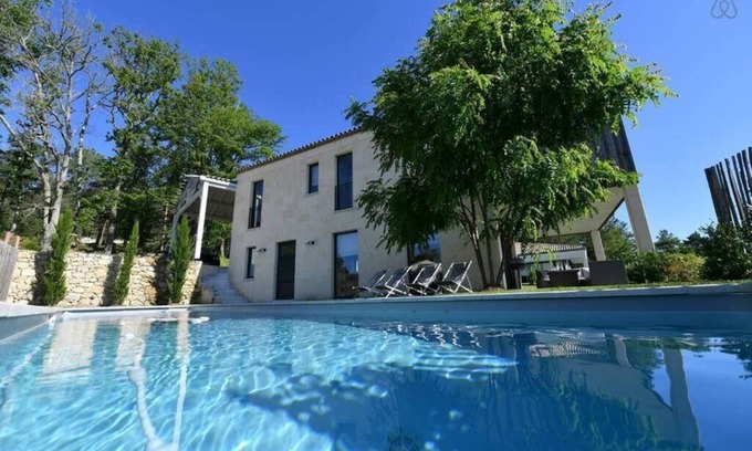 Gardegan-et-Tourtirac Casa | Nuevo: hermosa villa con aire acondicionado y piscina privada en el Golfo de Saint-Emilion