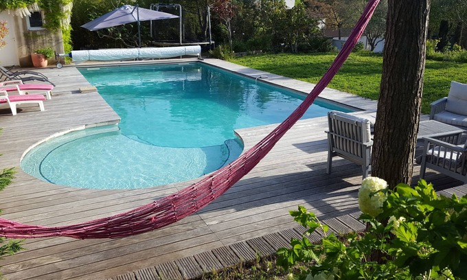 Combaillaux Villa | villa con piscina de 210m2 en paraíso de 1500m2 para jóvenes y mayores entre mar y cevene