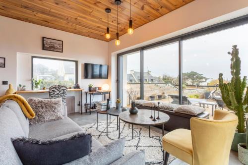Trevignon Casa | Villa Trevi ,200m plage, Vue Mer