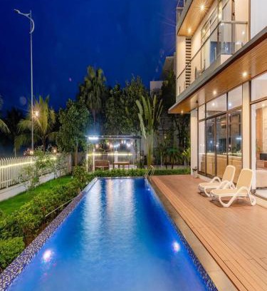Ha Long Apartamento | Villa Tuần Châu 10 phòng ngủ - sát biển - bể bơi - sân vườn BBQ