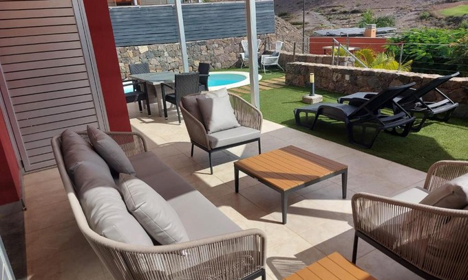 Salobre Villa | Villa Vista Golf Salobre - Maspalomas self-sufficient with pool heating