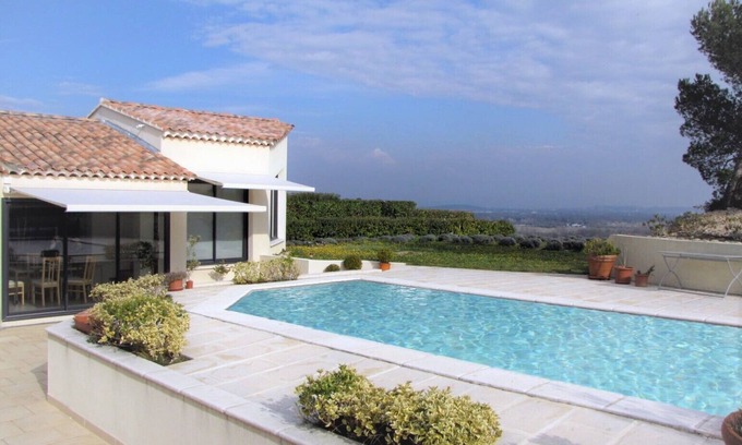 Villeneuve-les-Avignon Villa | Villa Contemporánea, piscina privada, vista panoramica, cerca cuidad de Avignon
