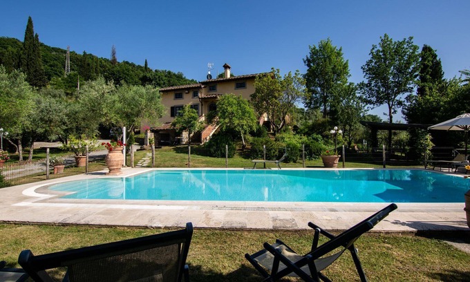 Castiglion Fiorentino Villa | Villa con piscina privada y jardín, wi-fi, pista de tenis y aire acondicionado. Castiglion Fioren