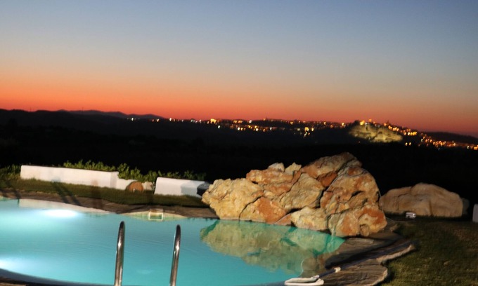 Arcos de la Frontera Cabaña | Villa con wifi gratis y 2 piscinas: exterior y cubierta en Arcos de la Frontera