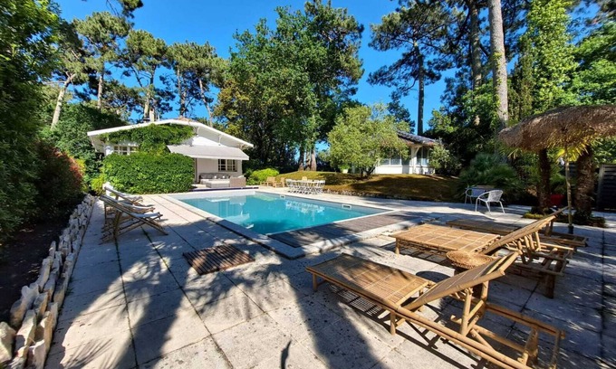 Pyla-sur-Mer Casa | Villa with quiet heated pool 1 minute walk from the dune