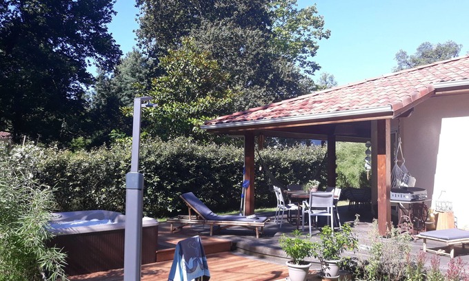 Messanges Villa | Villa de 4 a 5 personas con spa al aire libre, centro de Messanges frente al mar