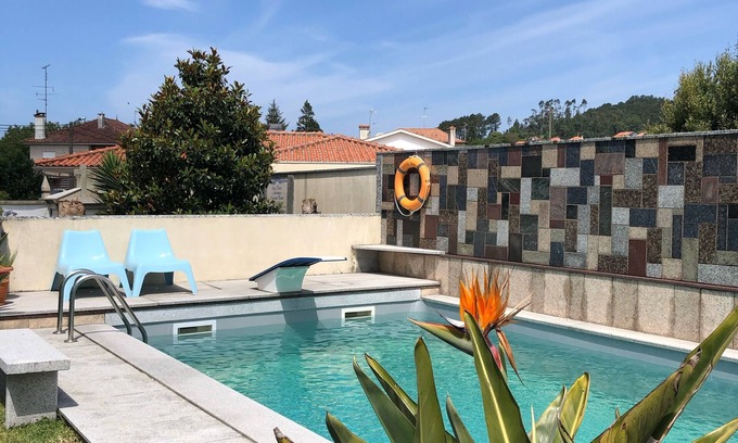 Vila Nova d'Anha Villa | Villa con piscina - playa, río y ciudad