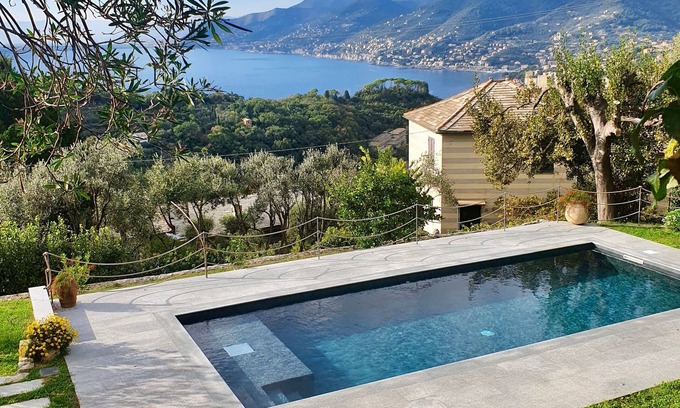 Camogli Villa | Villa con increíbles vistas al mar y jardín privado entre Camogli y Portofino
