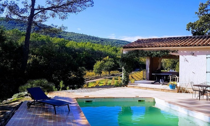 Le Thoronet Villa | Villa con piscina rodeada de viñedos