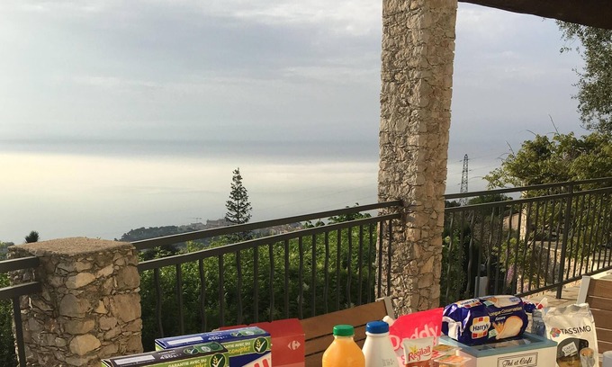 La Turbie Casa | Villa con piscina con vistas a Mónaco y al mar