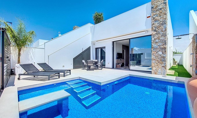 San Javier Villa | Villa con piscina privada y terraza en la azotea