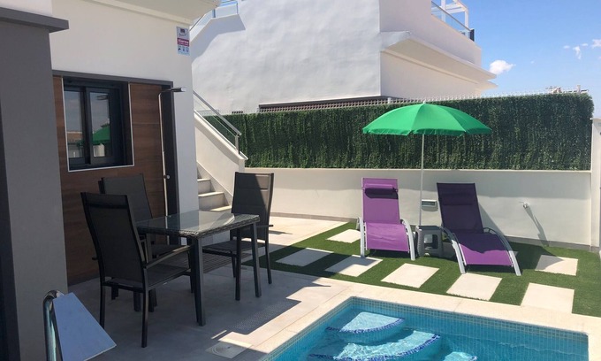 Roda Villa | Villa con piscina privada, wifi gratuito, terraza en la azotea + equipamiento para bebés.