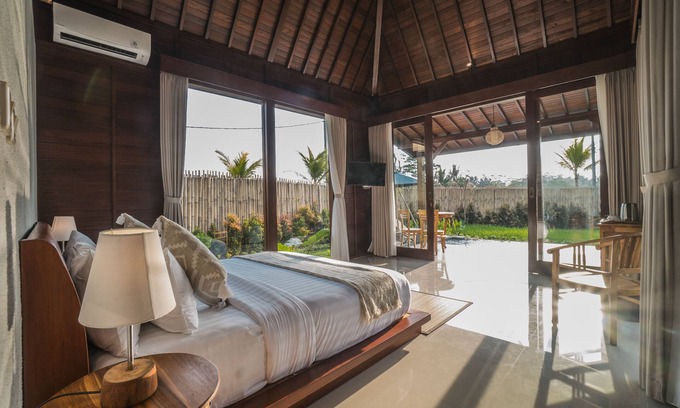 Sebatu Villa | Villa con piscina privada con vistas a los arrozales cerca de Ubud