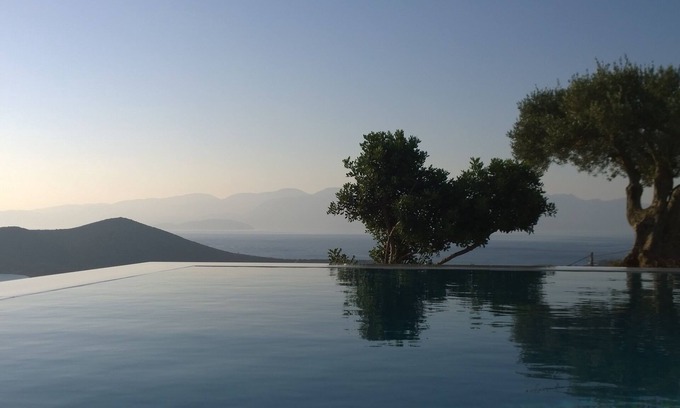 Elounda Villa | Villa con piscina con vistas panorámicas: bahía de Spinalonga Mirabello Elounda