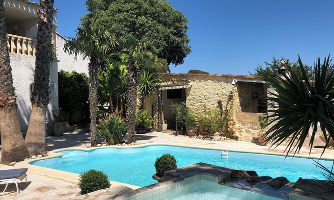 Puimisson Villa | Villa con jardín maravilloso entre mar y montaña