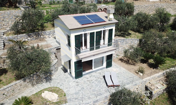 Zoagli Casa | Villino Olivia - paz entre los olivos con vistas a Portofino y Golfo del Tigullio
