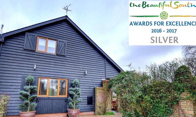 St Mary's Bay Casa | Visita Gold Award Winning Inglaterra rural 3 dormitorios conversión del granero en Kent
