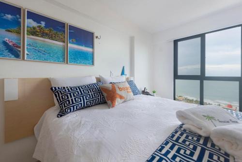 Ponta Negra Apartamento | Vista Mar da PRAIA de PONTANEGRA 2 quartos Wifi 55 MB capacidade para até 6 pessoas e PET friendly