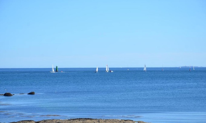 Concarneau Apartamento | Votre VUE EN BLEU ! Très lumineux, Vue mer exceptionnelle et plages, wir sprechen flieBen deutsch, we speak English