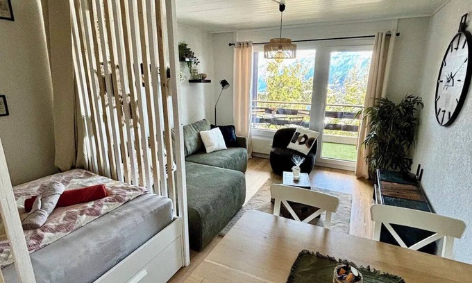 Randogne Apartamento | Vue imprenable sur les Alpes