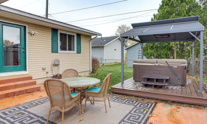 Bay View Casa | Walk to Sandusky Bay: Home w/ Hot Tub & Fire Pit!