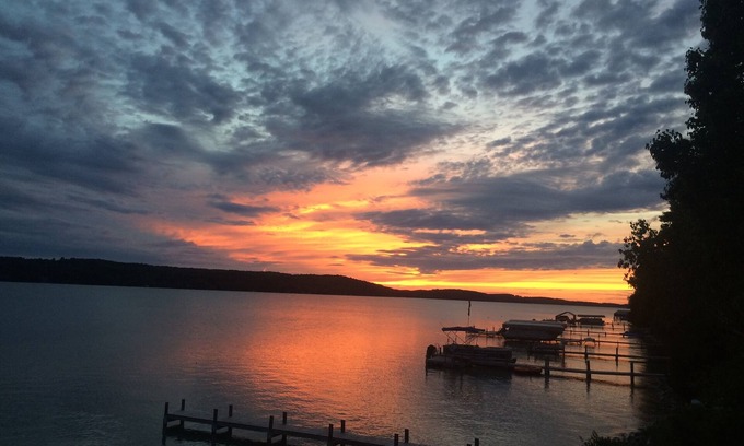 Petoskey Cabaña | WALLOON LAKE SUNSETS! BEST WEST ARM LOCATION!