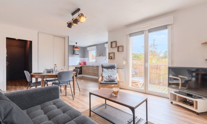 Wasquehal Apartamento | Wasquehal 2-bedroom apartment with 2 parking
