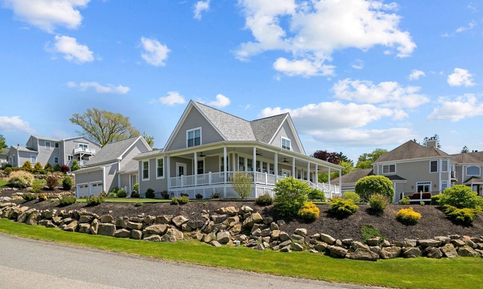 Tiverton Casa | Watch the sailboats & sunset from the front porch.