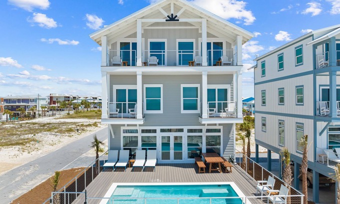 Mexico Beach Casa | Water's Edge: Brand New Luxury Beachfront Home with Elevated Pool. Pet Friendly1