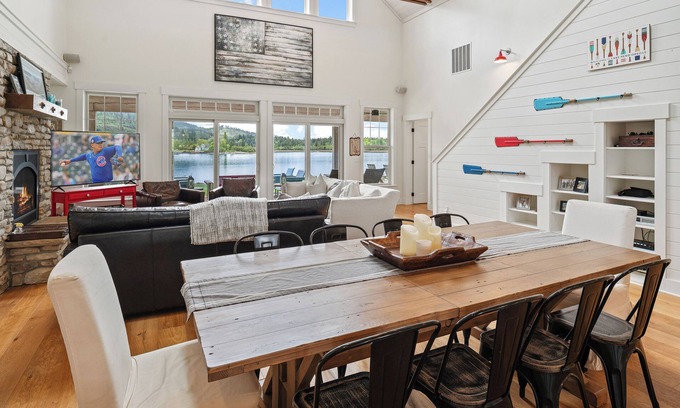 Laclede Casa | Waterfront, Boat Lift, Hot Tub, Luxury Farmhouse