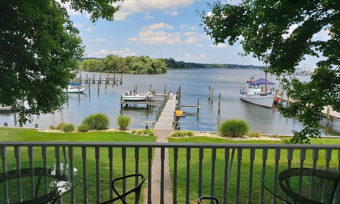 Solomons Island Casa | Frente al mar colonial colonial