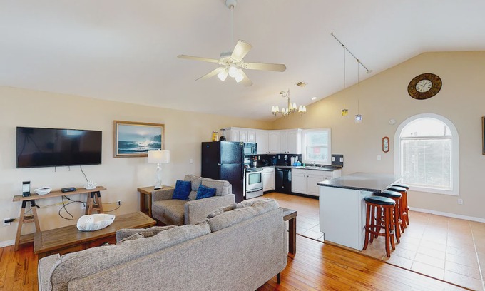 Avon Casa | Waterfront, Dog-Friendly Home w/Private W/D, Free WiFi, Central A/C, Shared Pool