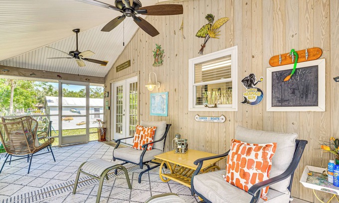 Weeki Wachee Gardens Casa | Waterfront Florida Abode w/ Deck, Grill & Fire Pit