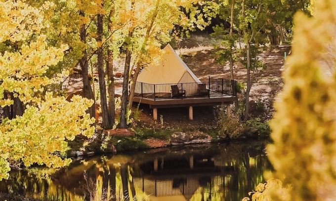Kanab Alquiler De RV | Waterfront Glamping Suite w Private Deck #3