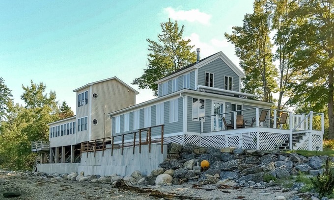Surry Casa | Waterfront home and studio combination with fast WiFi, deck, & two kitchens
