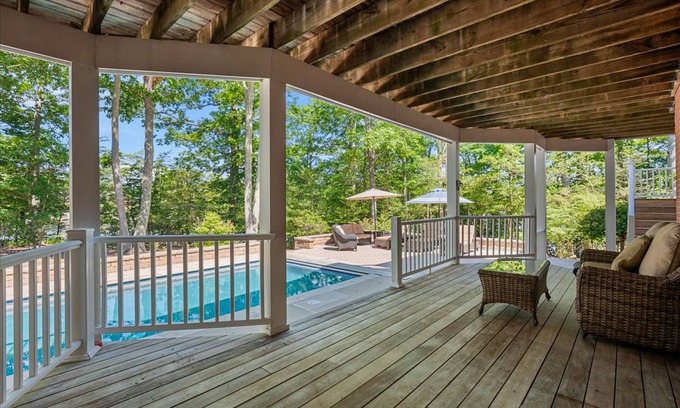 Lusby Casa | Waterfront home, dock, pool, pickleball, dog-friendly, fireplaces, a/c, jacuzzi