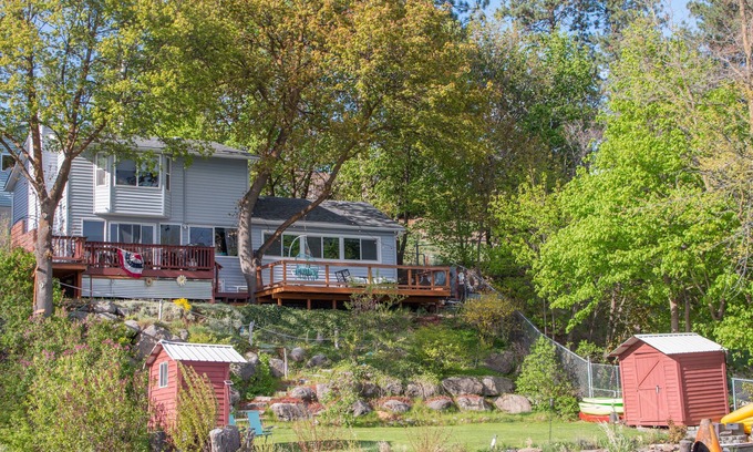 Liberty Lake Casa | Frente al hogar, estadía en toda la casa