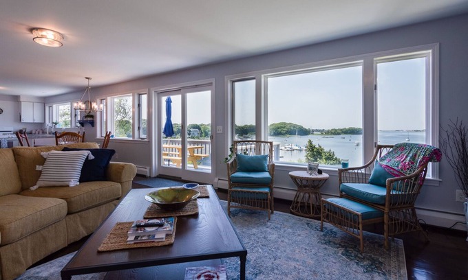 Narragansett Casa | Waterfront Home with Beautiful Views on Harbor Island