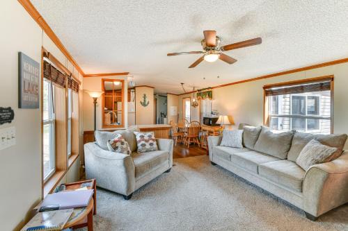 Gladwin Casa | Waterfront Home with Boat Slips in Northern Michigan