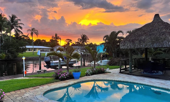 Palm City Casa | Waterfront home with Private Pool & Dock in Palm City. Pet friendly.