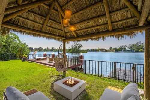 Ojus Casa | Waterfront Jungle House Firepit Sunset and more!